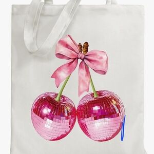 Pink Disco Cherry Tote Bag